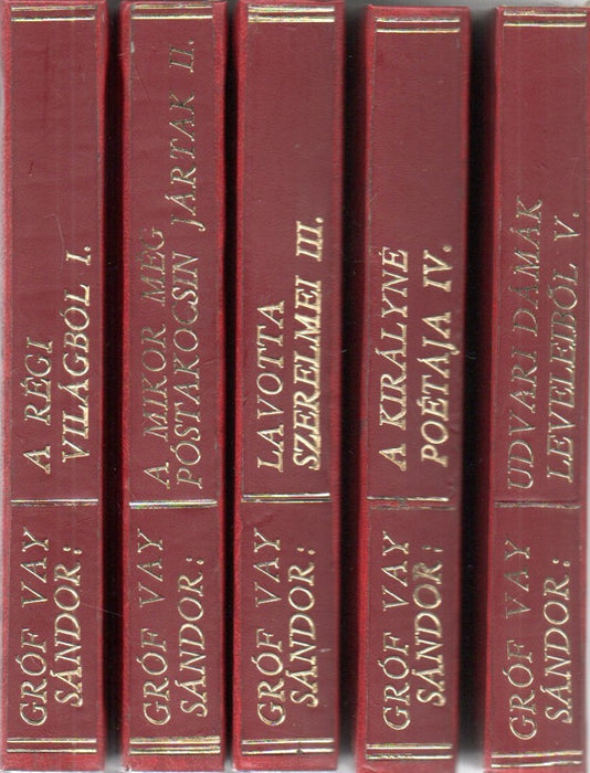 Gróf Vay Sándor munkái I-V.