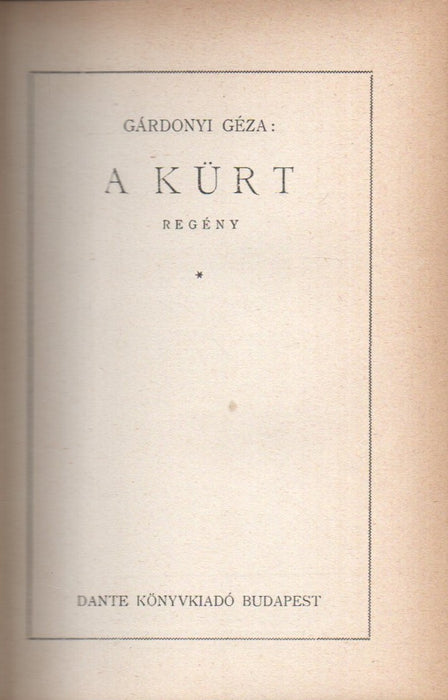 A kürt