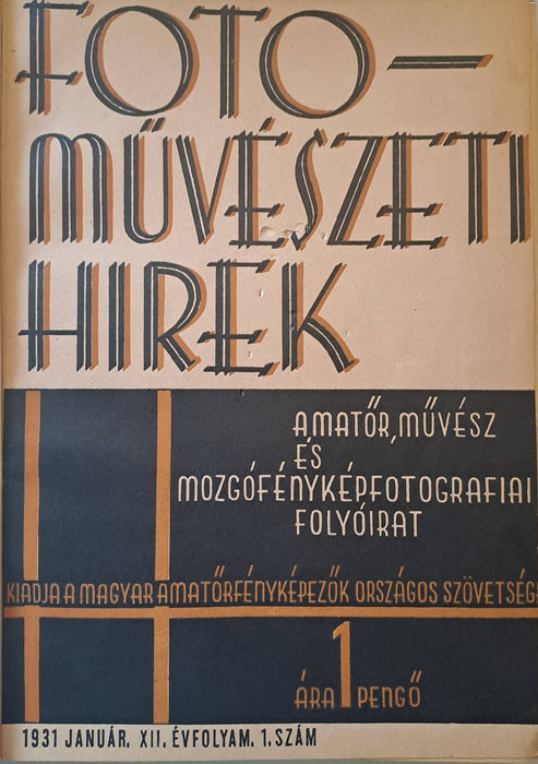 Fotoművészeti Hírek XII. évfolyam 1931