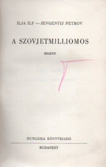 A szovjetmilliomos