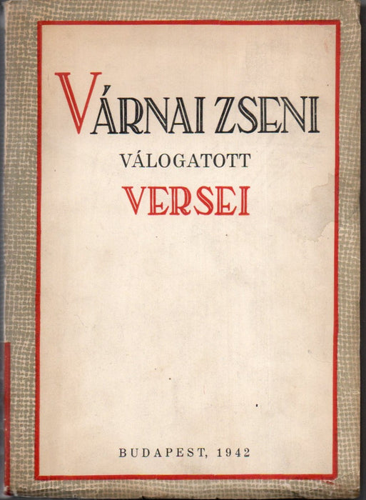 Várnai Zseni válogatott versei