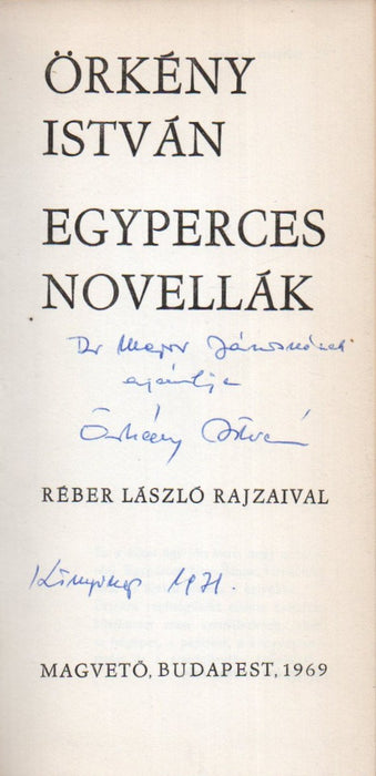 Egyperces novellák