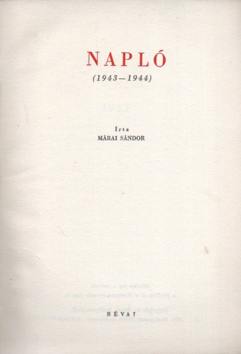 Napló 1943-1944