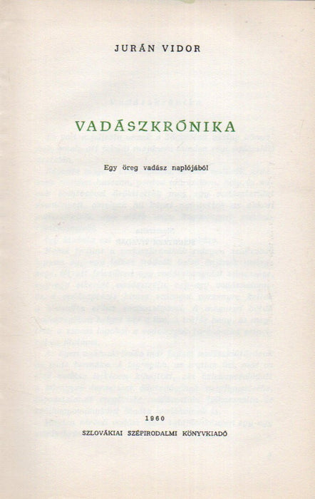 Vadászkrónika
