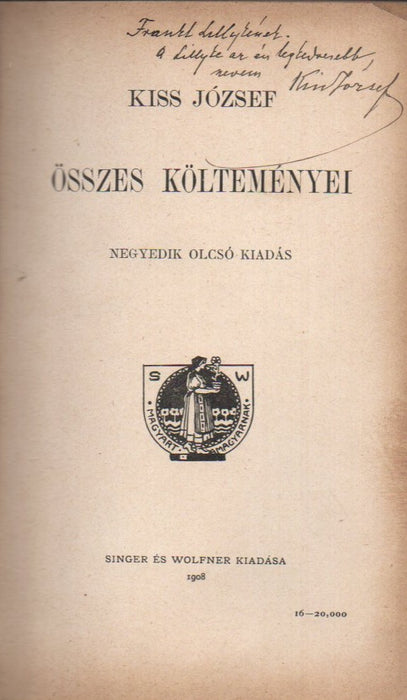 Kiss József összes költeményei