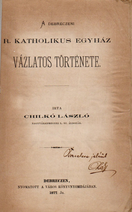 A debreczeni r. katholikus egyház vázlatos története