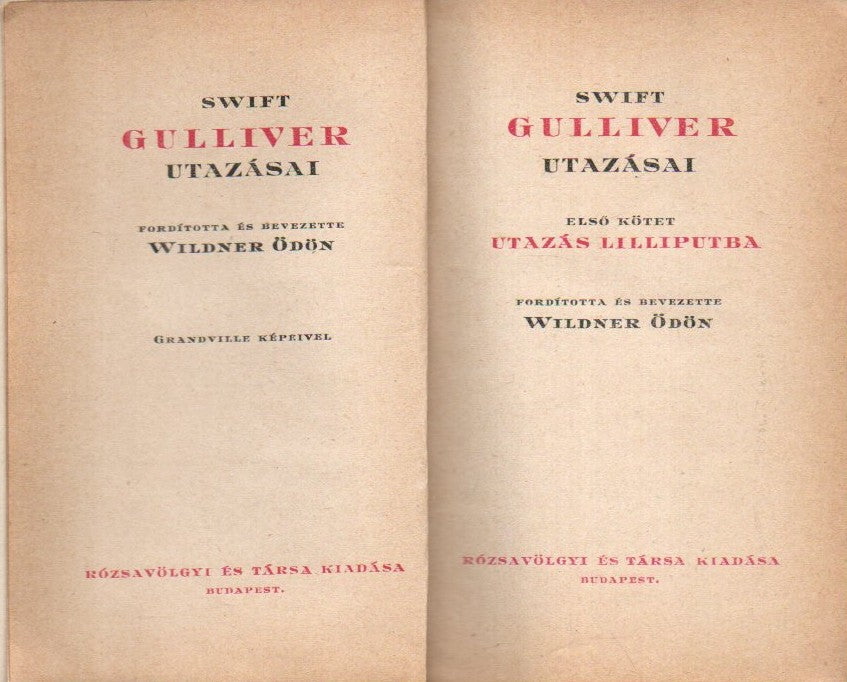 Gulliver utazásai I-IV.