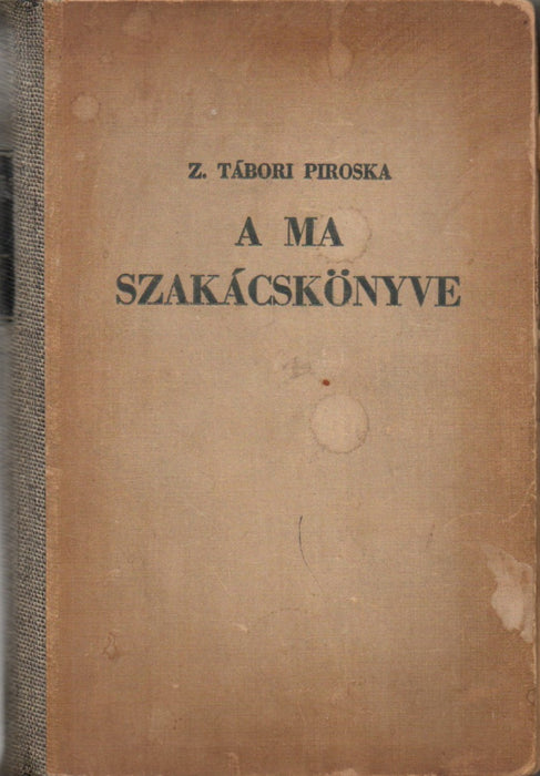 A ma szakácskönyve