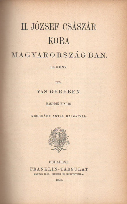 II. József császár kora Magyarországban