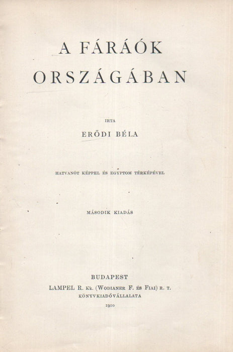 A fáraók országában