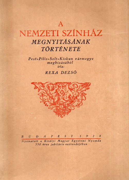 A Nemzeti Színház megnyitásának története