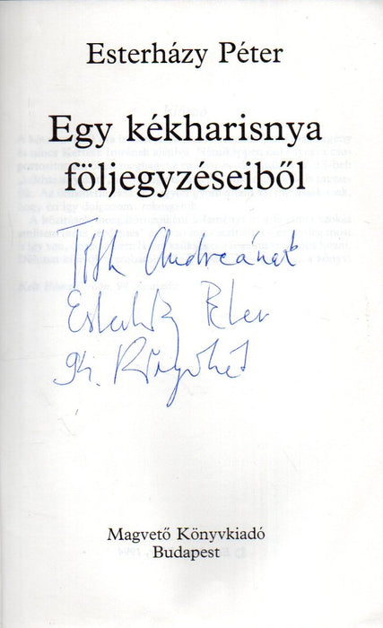 Egy kékharisnya följegyzéseiből