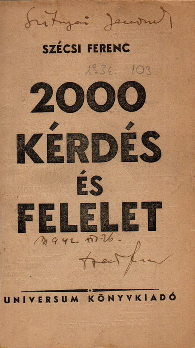 2000 kérdés és felelet