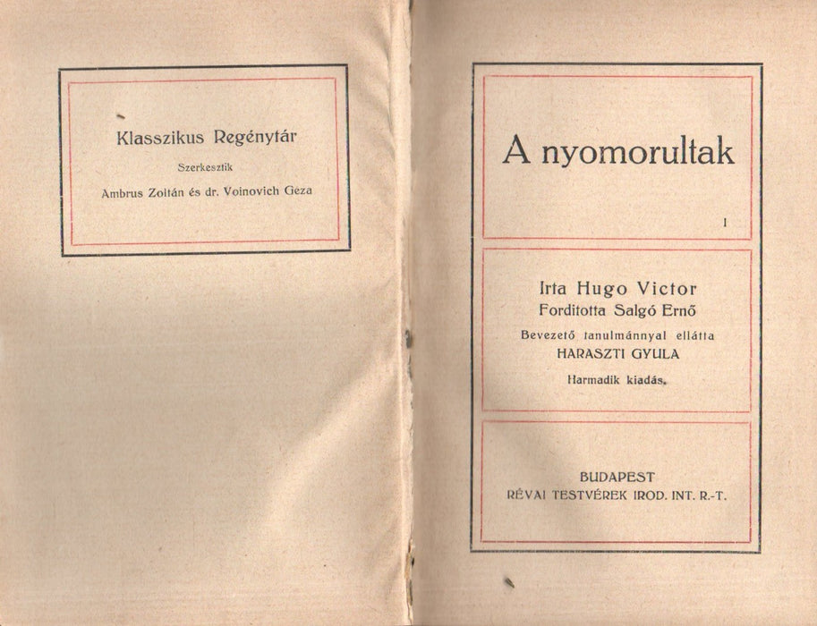 A nyomorultak I-IV.