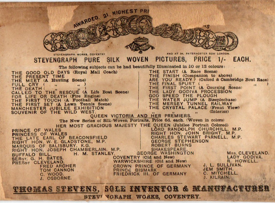 Stevensgraph - The First Point