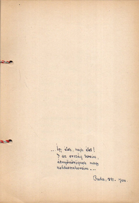 Sinka István eredeti kézzel ír versei - 10 költemény