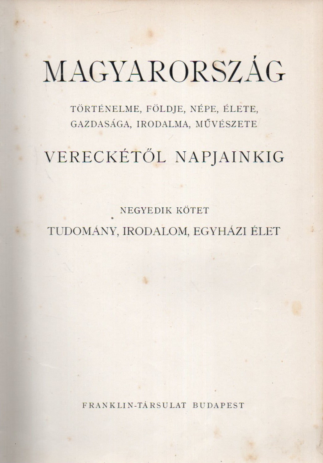 Általános magyar történelem