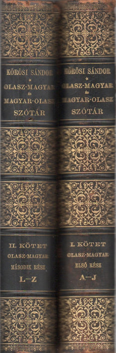 Olasz-magyar és magyar-olasz szótár I-II. - Dizionaro italiano-ungherese e ungherese-italiano I-II.