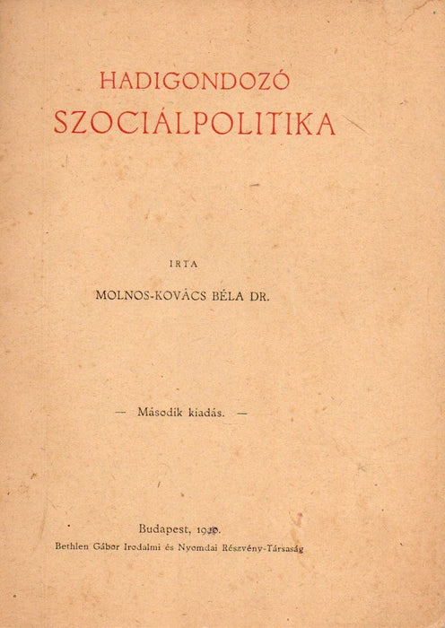 Hadigondozó szociálpolitika