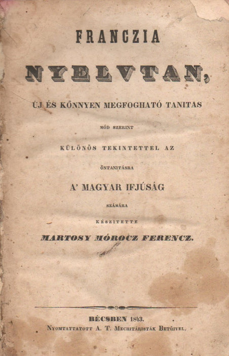 Franczia nyelvtan I-II.