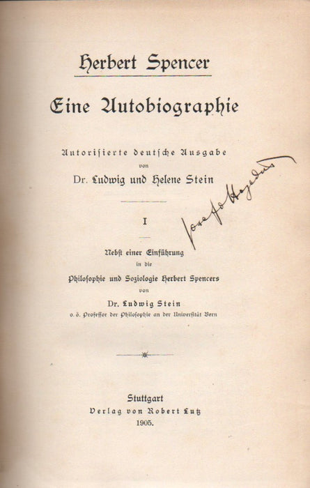 Eine Autobiographie I-II.