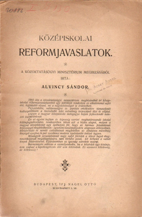 Középiskolai reformjavaslatok