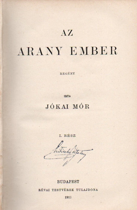 Az arany ember I-II.