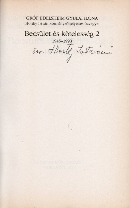 Becsület és kötelesség 1-2.