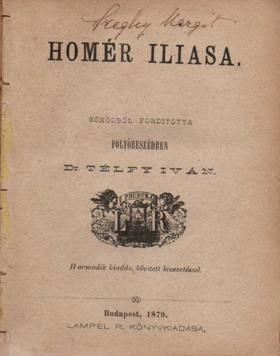 Homér Iliása - Virgil Aeneise