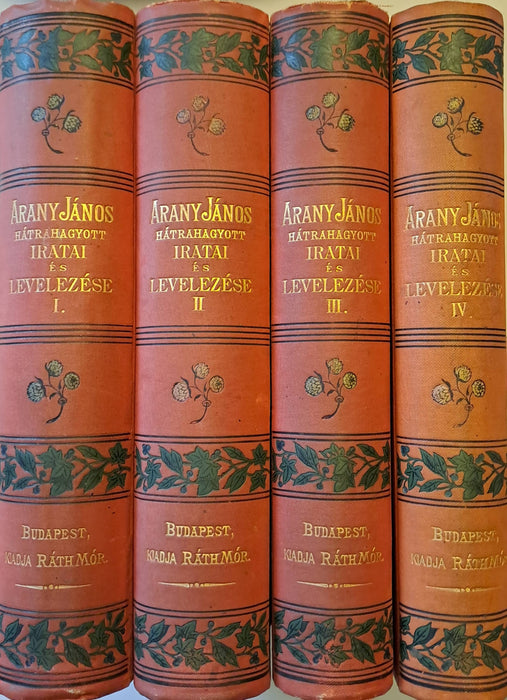 Arany János hátrahagyott iratai és levelezése I-IV.