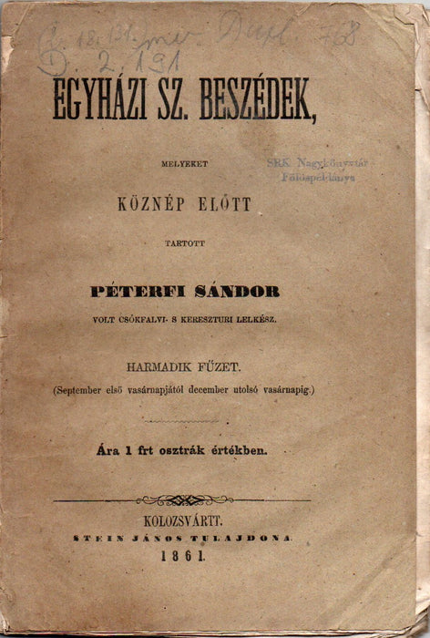 Egyházi sz. beszédek III.