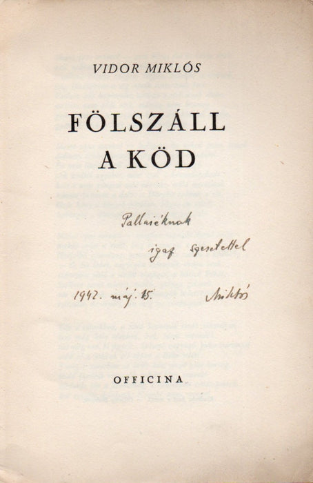 Fölszáll a köd