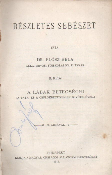 Részletes sebészet I-II.