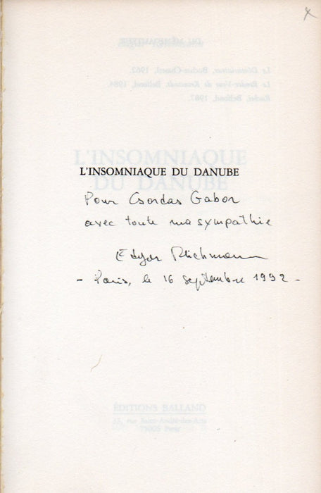 L'insomniaque du Danube