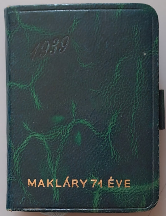 Makláry 71 éve - 1939-es zsebnaptár