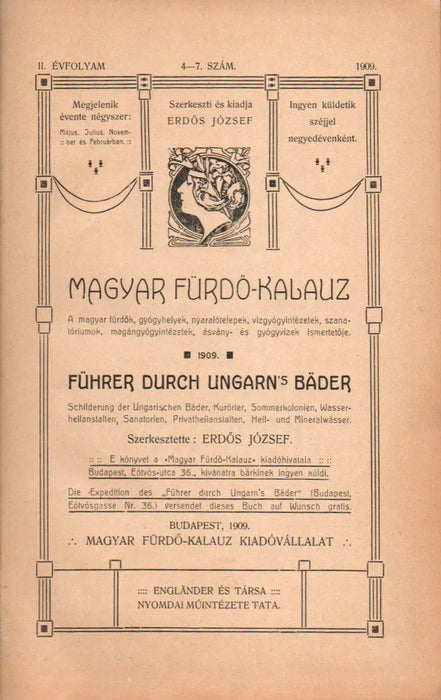 Magyar Fürdő-Kalauz 1909