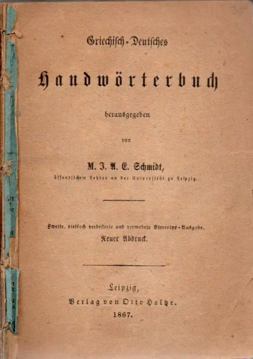 Griechisch-Deutsches Handwörterbuch