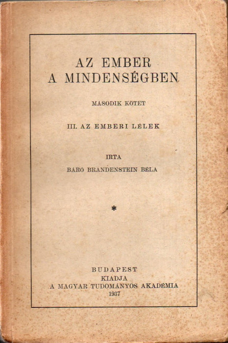 Az ember a mindenségben I-III.