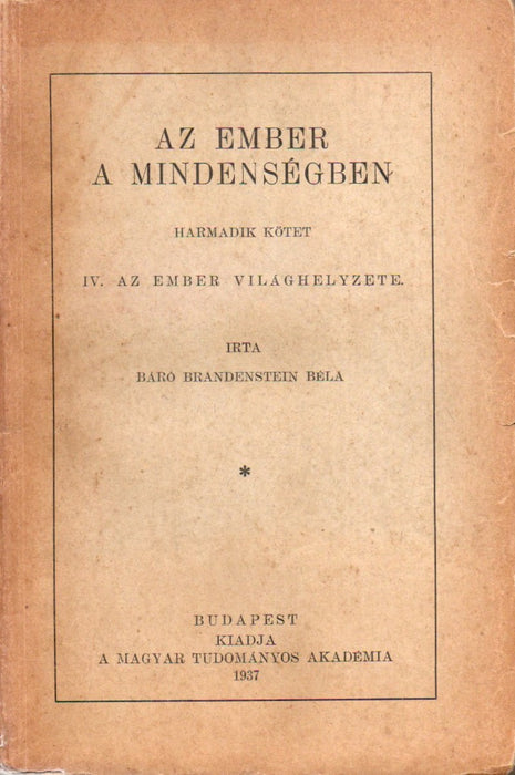 Az ember a mindenségben I-III.