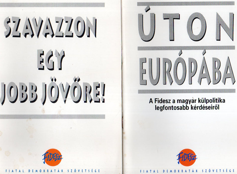A Fidesz 1994. évi választási programjának füzetei - 10 db