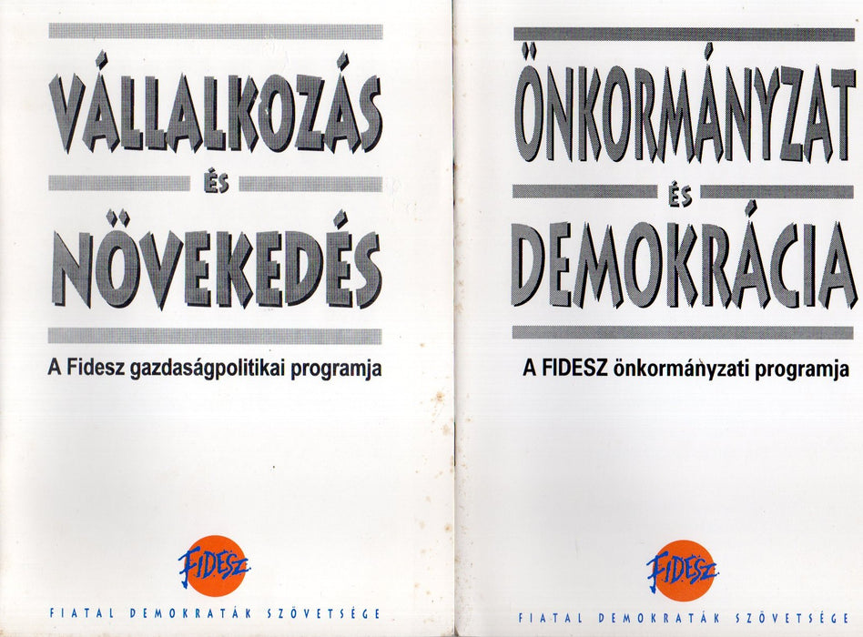A Fidesz 1994. évi választási programjának füzetei - 10 db