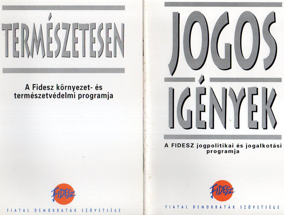 A Fidesz 1994. évi választási programjának füzetei - 10 db