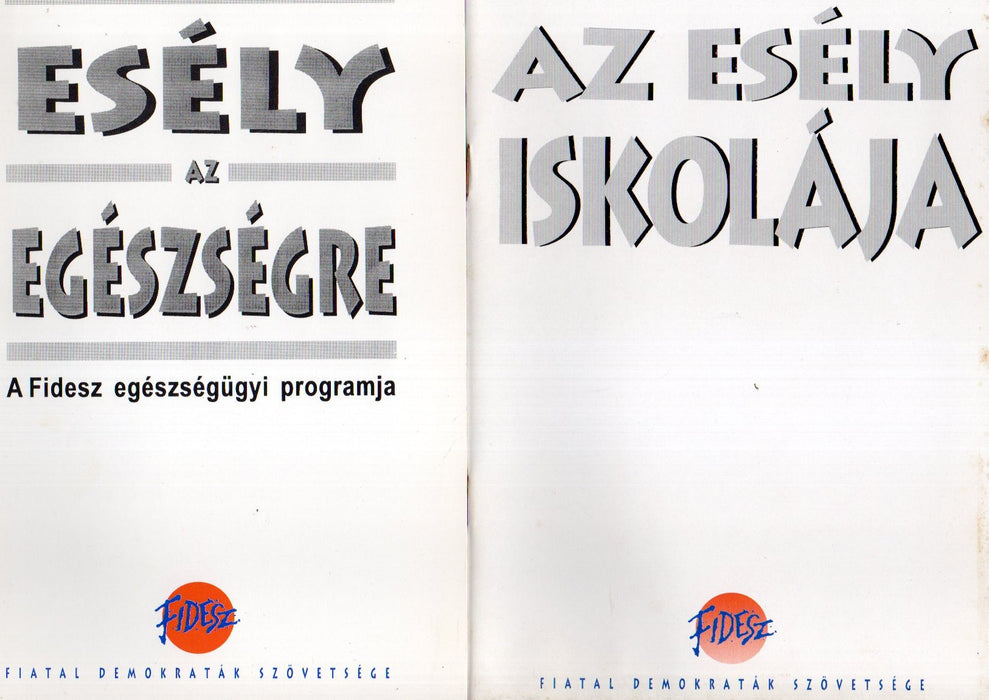 A Fidesz 1994. évi választási programjának füzetei - 10 db