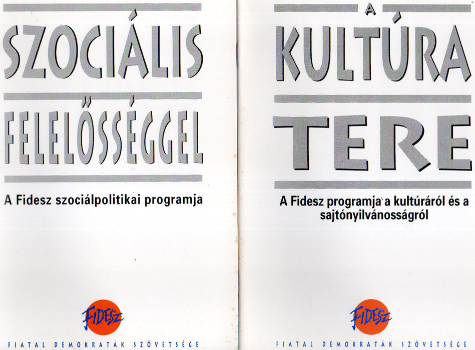 A Fidesz 1994. évi választási programjának füzetei - 10 db