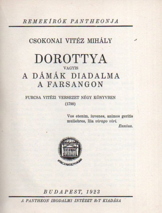 Remekírók Pantheonja 7 kötete