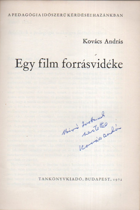 Egy film forrásvidéke