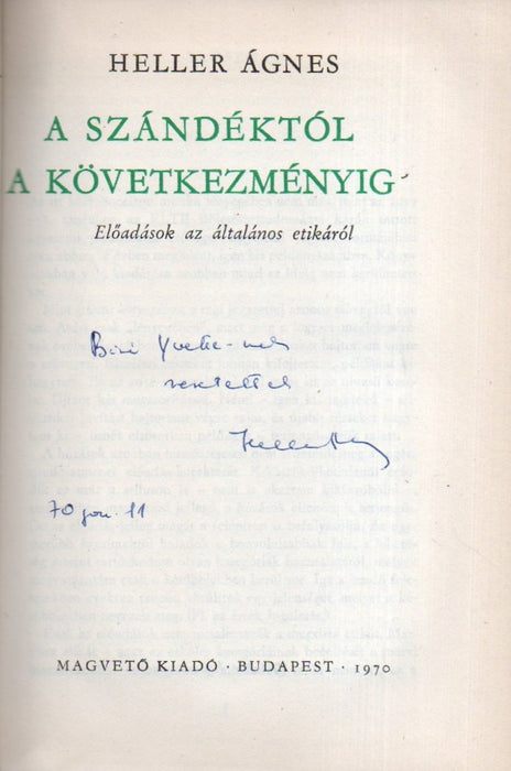A szándéktól a következményig