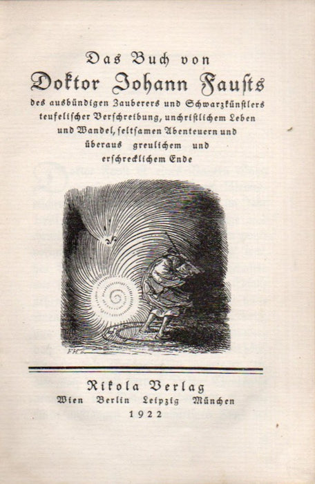 Das Buch von Doktor Johann Fausts