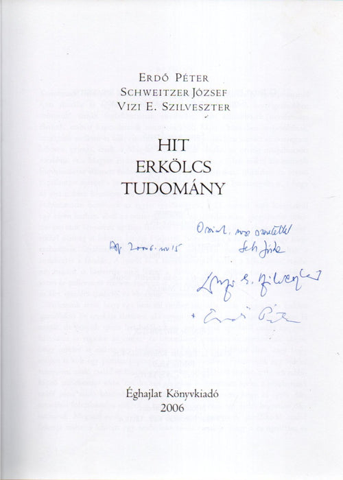 Hit, erkölcs, tudomány