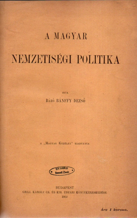 Pázmány Péter népszövetségi tervezete - A magyar nemzetiségi politika - Dr. Hóman Bálint beszéde - A nyolcvanötéves Apponyi - Az ismeretlen amerikai magyarság - Dr. Vass József gondolatrendszere